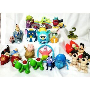 30 McDonald Toys Disney Yoshi Furby Mulan Bugs Alien Chicken Spinners Happy Meal